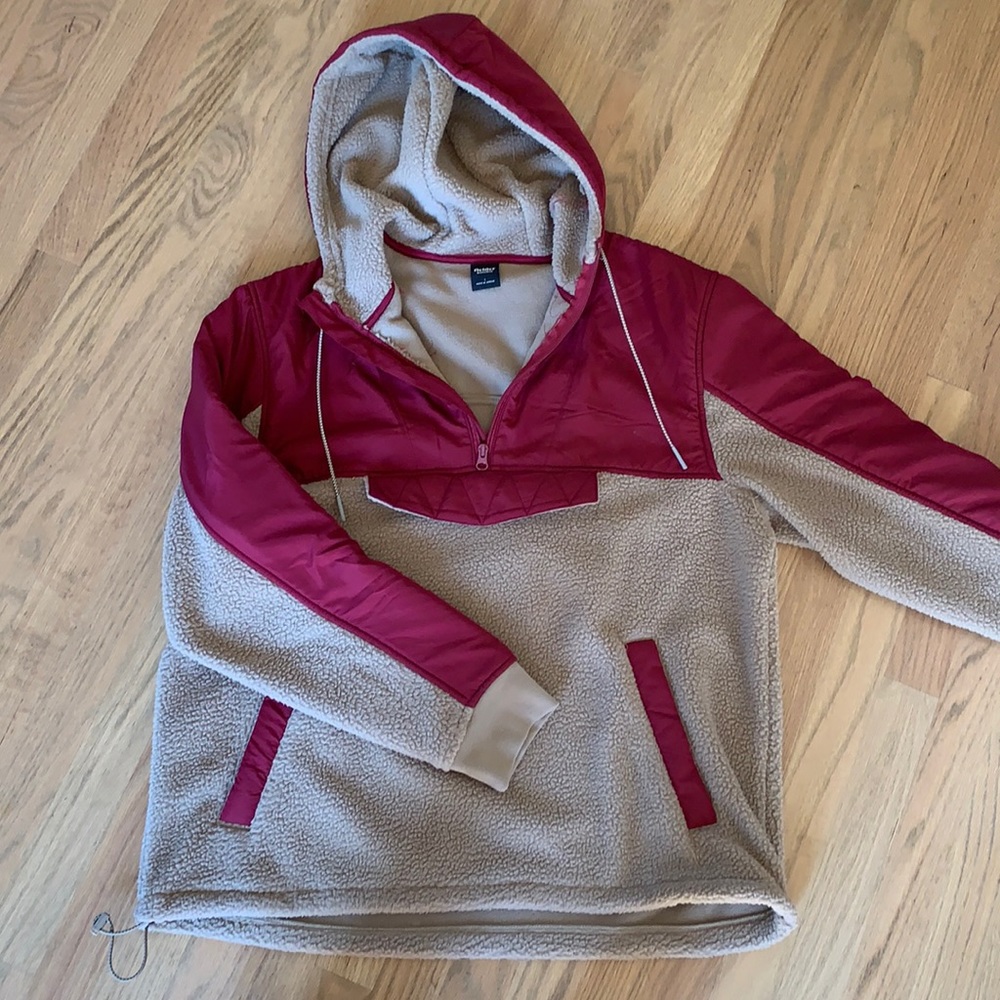 Bonobos two-toned hooded Sherpa fleece.